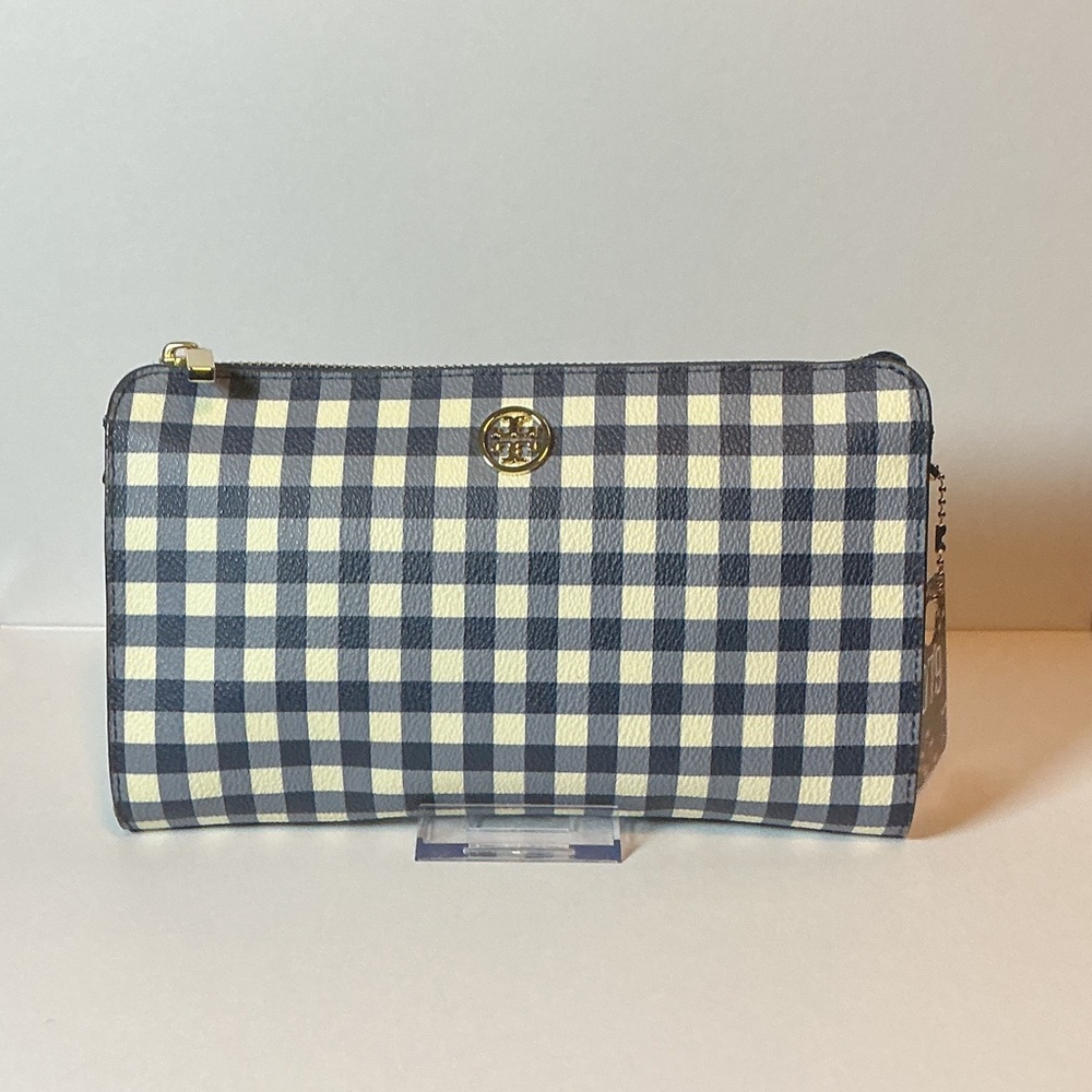 Tory Burch Robinson Gingham Crossbody Clutch